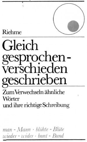 Gleich gesprochen, verschieden geschrieben